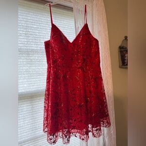 A-line V-Neck Short/Mini Sequin Formal Dress With Sequins